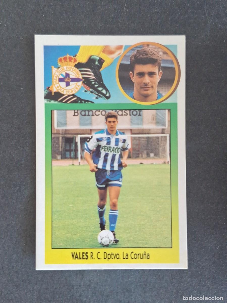 Cromos de f&uacute;tbol: L3 VALES DEPORTIVO DE LA CORU&Ntilde;A LIGA ESTE 1993 1994 93 94 CARTON NUNCA PEGADO SIN PEGAR
