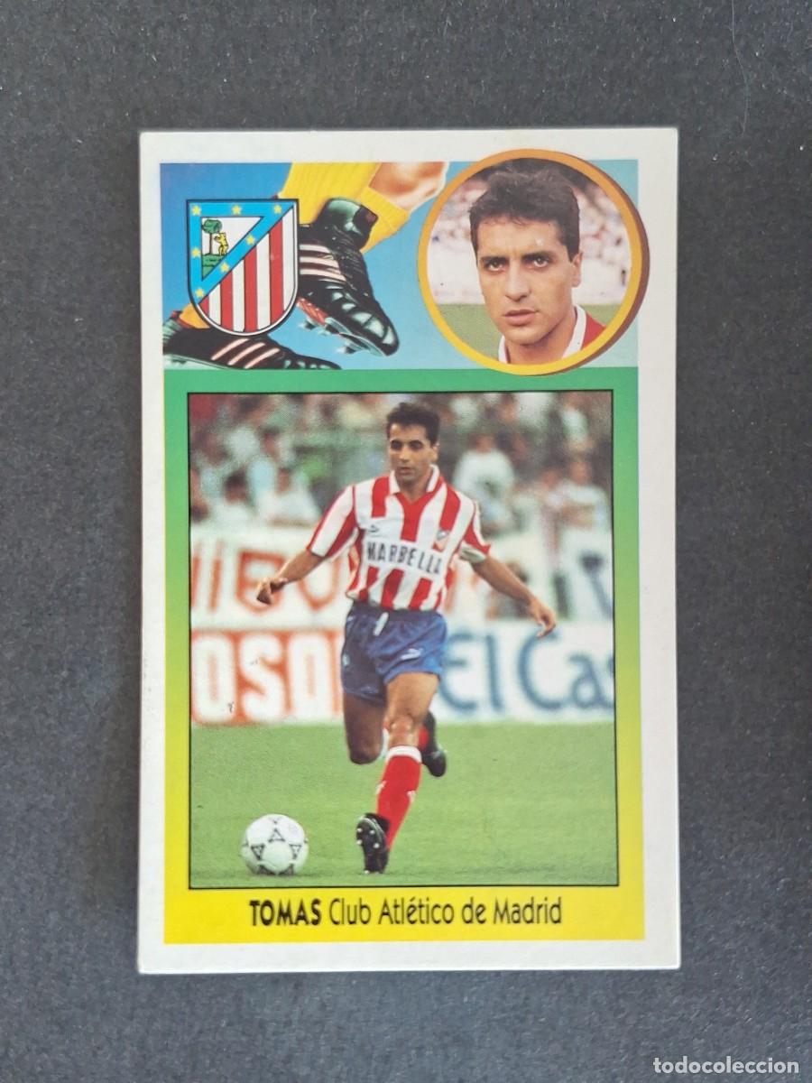 Cromos de f&uacute;tbol: L3 TOMAS ATLETICO DE MADRID LIGA ESTE 1993 1994 93 94 CARTON NUNCA PEGADO SIN PEGAR