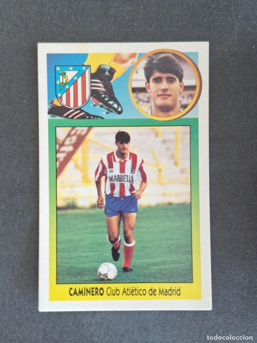 Cromos de f&uacute;tbol: L3 CAMINERO ATLETICO DE MADRID LIGA ESTE 1993 1994 93 94 CARTON NUNCA PEGADO SIN PEGAR