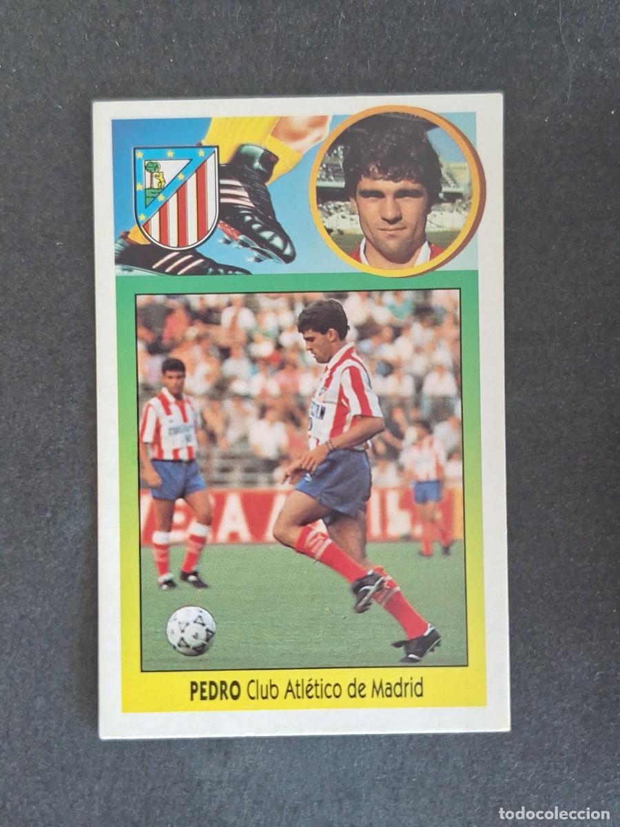 Cromos de f&uacute;tbol: L3 PEDRO ATLETICO DE MADRID LIGA ESTE 1993 1994 93 94 CARTON NUNCA PEGADO SIN PEGAR