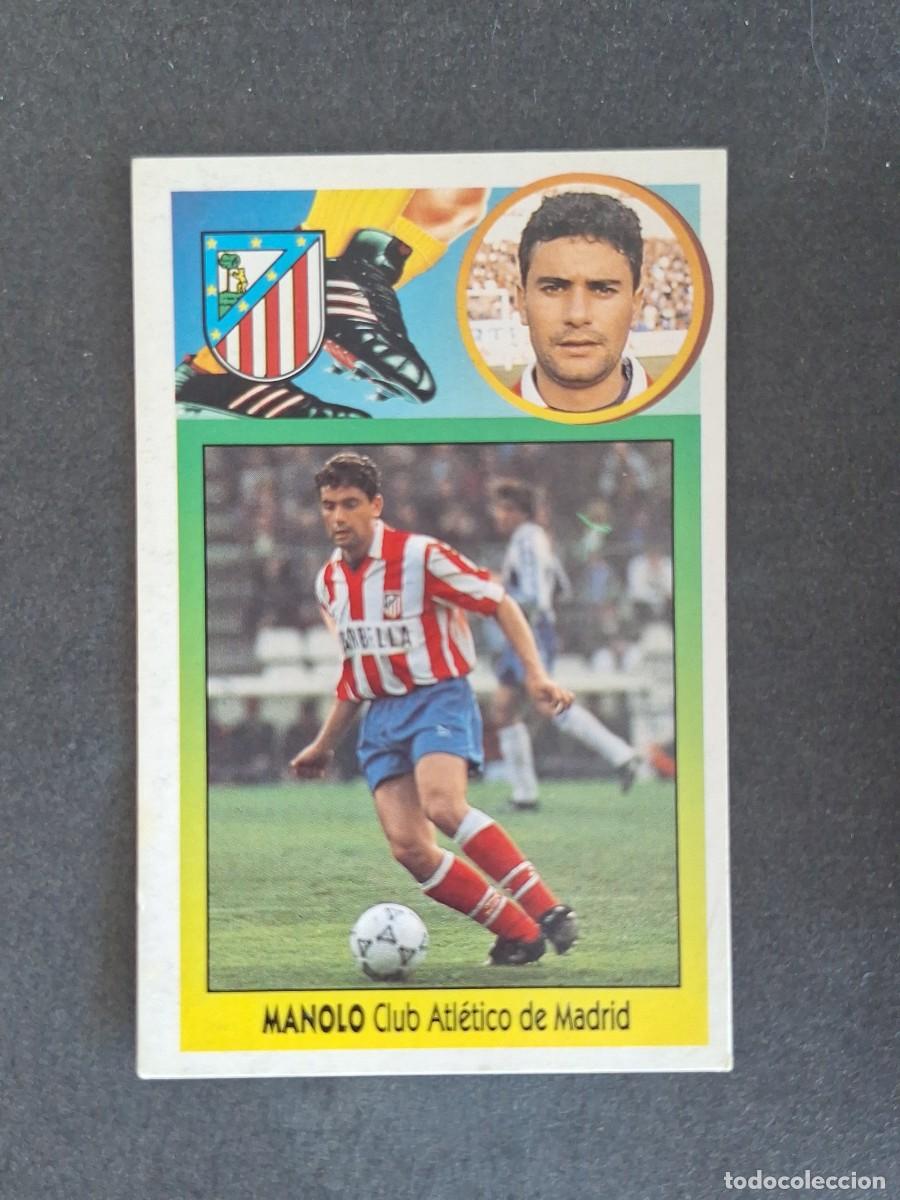 Cromos de f&uacute;tbol: L3 MANOLO ATLETICO DE MADRID LIGA ESTE 1993 1994 93 94 CARTON NUNCA PEGADO SIN PEGAR