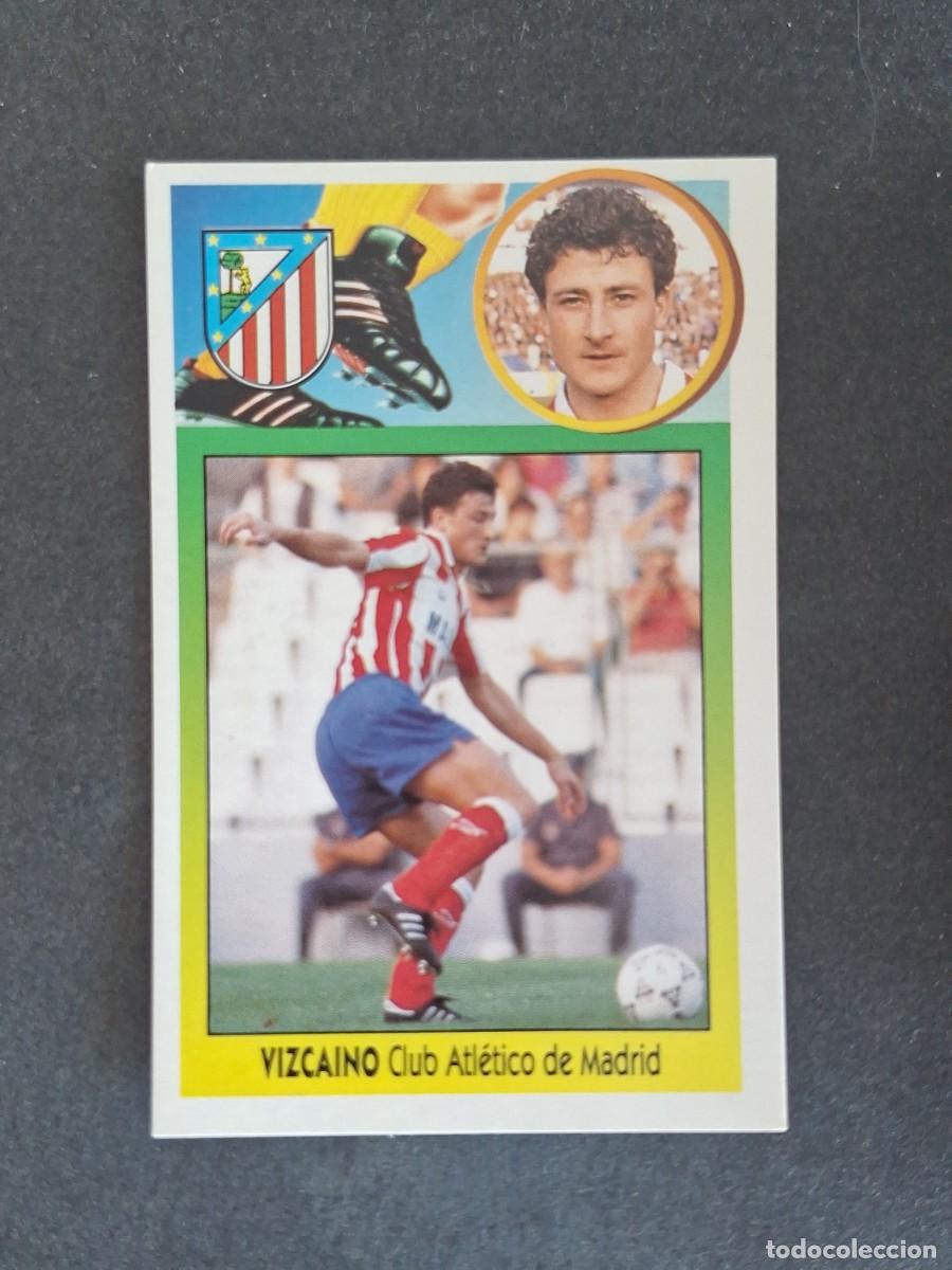 Cromos de f&uacute;tbol: L3 VIZCAINO ATLETICO DE MADRID LIGA ESTE 1993 1994 93 94 CARTON NUNCA PEGADO SIN PEGAR