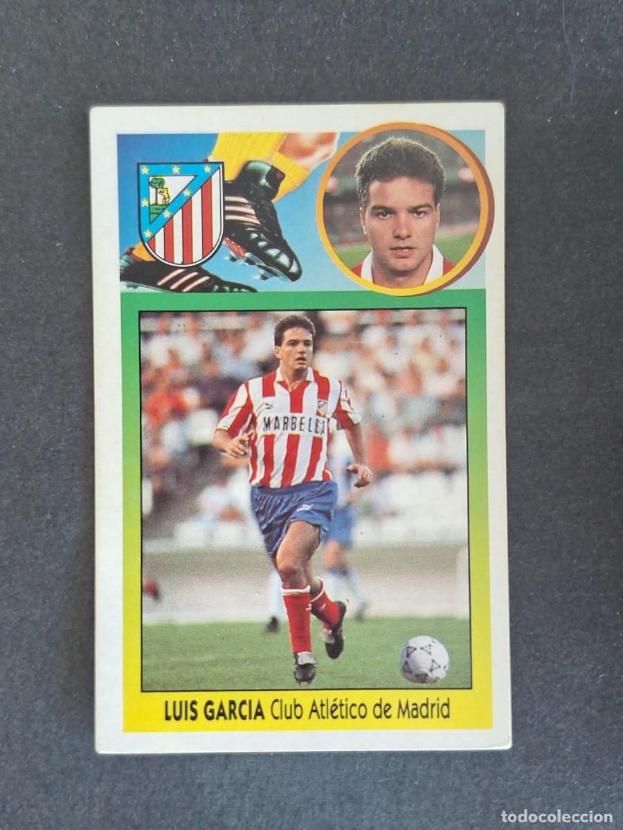 Cromos de f&uacute;tbol: L3 LUIS GARCIA ATLETICO DE MADRID LIGA ESTE 1993 1994 93 94 CARTON NUNCA PEGADO SIN PEGAR