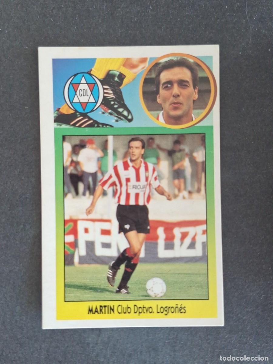Football Stickers: L3 MARTIN C. D. LOGRO&Ntilde;ES LIGA ESTE 1993 1994 93 94 CARTON NUNCA PEGADO SIN PEGAR