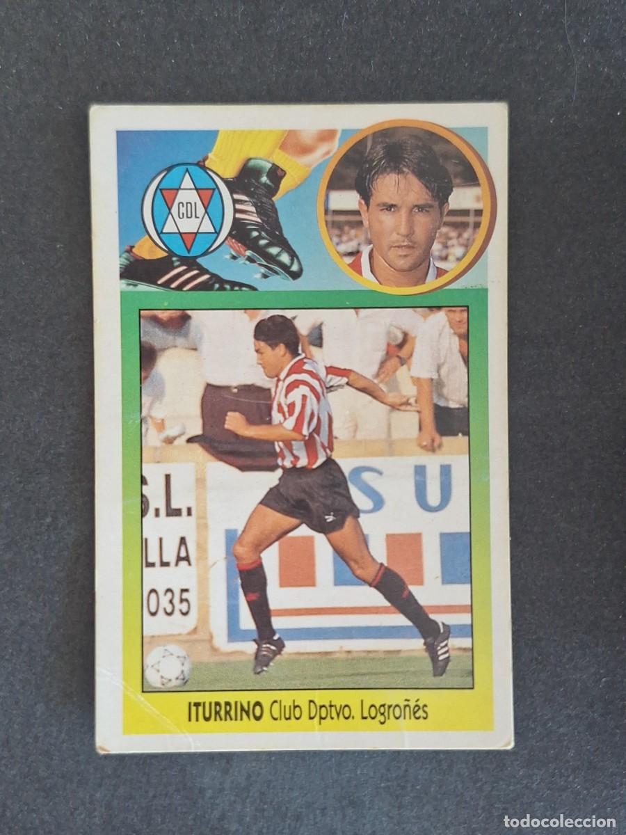 Football Stickers: L3 ITURRINO C. D. LOGRO&Ntilde;ES LIGA ESTE 1993 1994 93 94 CARTON NUNCA PEGADO SIN PEGAR