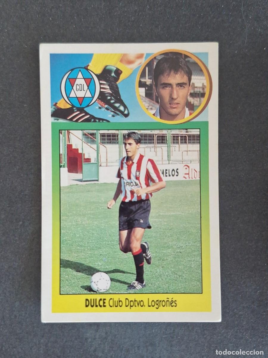 Football Stickers: L3 DULCE C. D. LOGRO&Ntilde;ES LIGA ESTE 1993 1994 93 94 CARTON NUNCA PEGADO SIN PEGAR