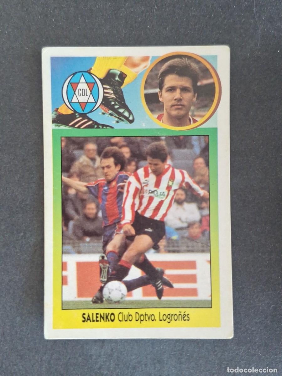 Football Stickers: L3 SALENKO C. D. LOGRO&Ntilde;ES LIGA ESTE 1993 1994 93 94 CARTON NUNCA PEGADO SIN PEGAR