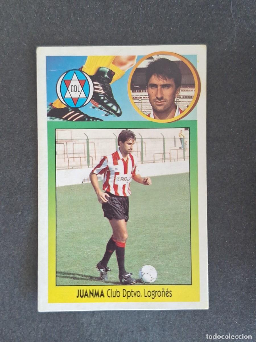Football Stickers: L3 JUANMA C. D. LOGRO&Ntilde;ES LIGA ESTE 1993 1994 93 94 CARTON NUNCA PEGADO SIN PEGAR