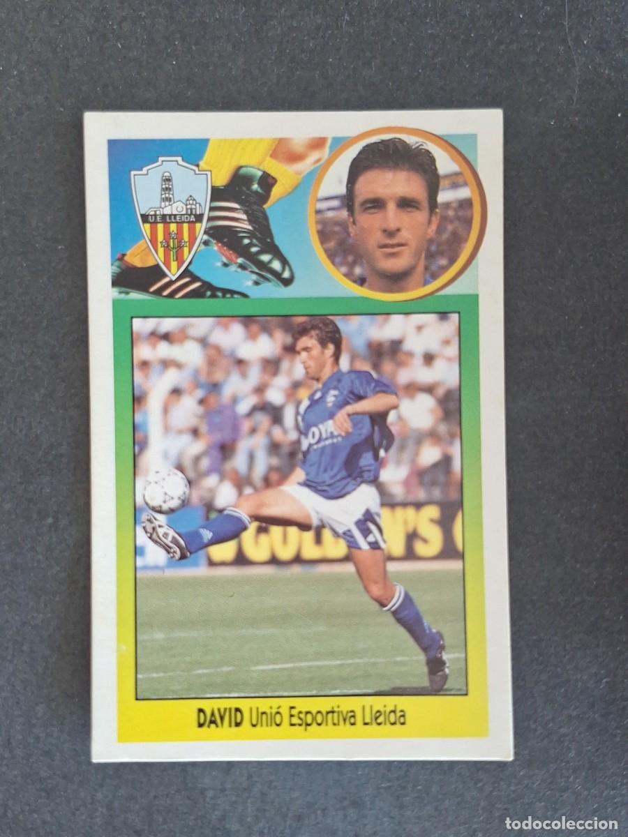 Cromos de f&uacute;tbol: L3 DAVID U. E. LLEIDA LIGA ESTE 1993 1994 93 94 CARTON NUNCA PEGADO SIN PEGAR