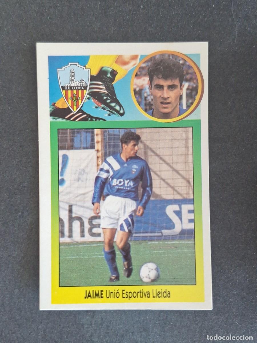 Cromos de f&uacute;tbol: L3 JAIME U. E. LLEIDA LIGA ESTE 1993 1994 93 94 CARTON NUNCA PEGADO SIN PEGAR