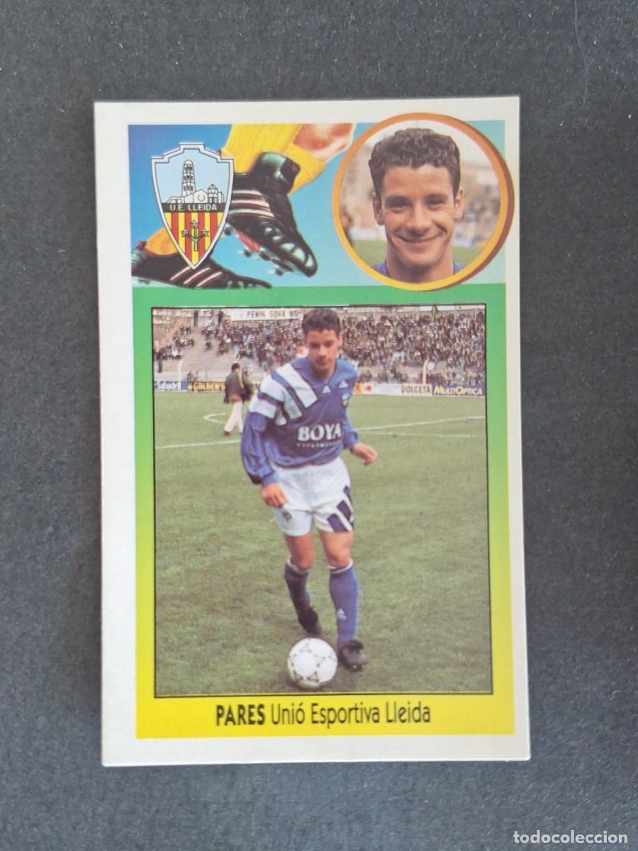 Cromos de f&uacute;tbol: L3 PARES U. E. LLEIDA LIGA ESTE 1993 1994 93 94 CARTON NUNCA PEGADO SIN PEGAR