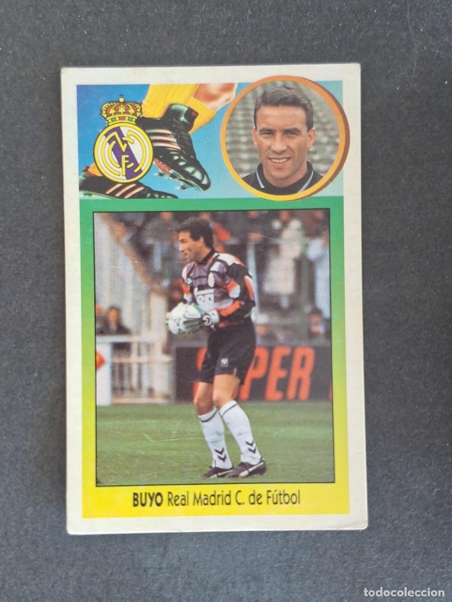 Cromos de f&uacute;tbol: L3 BUYO REAL MADRID LIGA ESTE 1993 1994 93 94 CARTON NUNCA PEGADO SIN PEGAR
