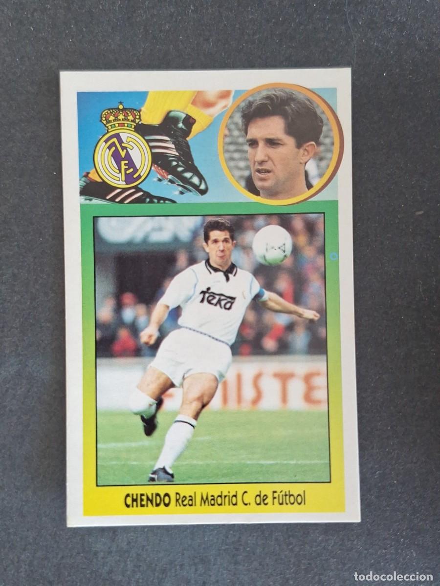 Cromos de f&uacute;tbol: L3 CHENDO REAL MADRID LIGA ESTE 1993 1994 93 94 CARTON NUNCA PEGADO SIN PEGAR