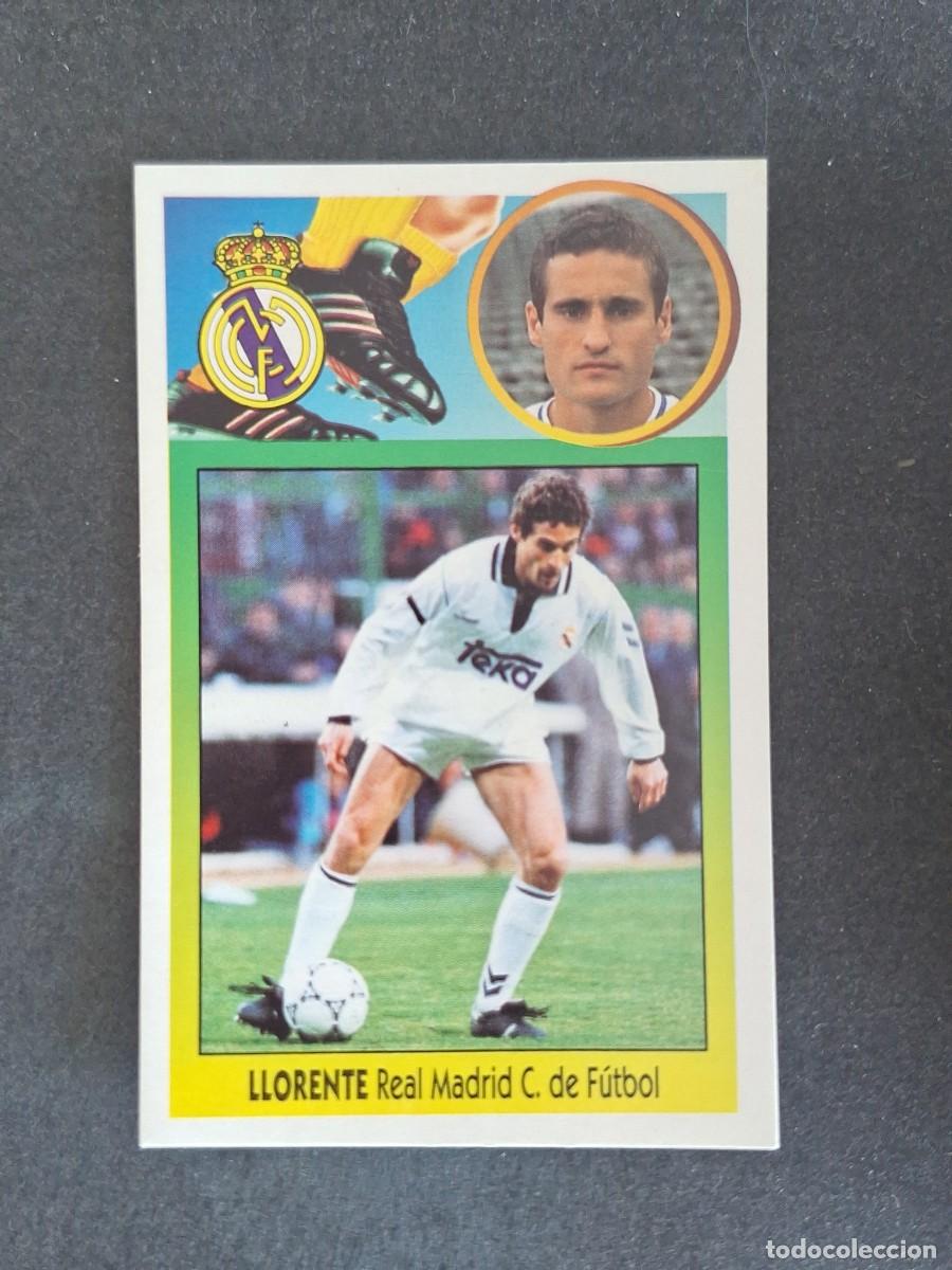 Cromos de f&uacute;tbol: L3 LLORENTE REAL MADRID LIGA ESTE 1993 1994 93 94 CARTON NUNCA PEGADO SIN PEGAR