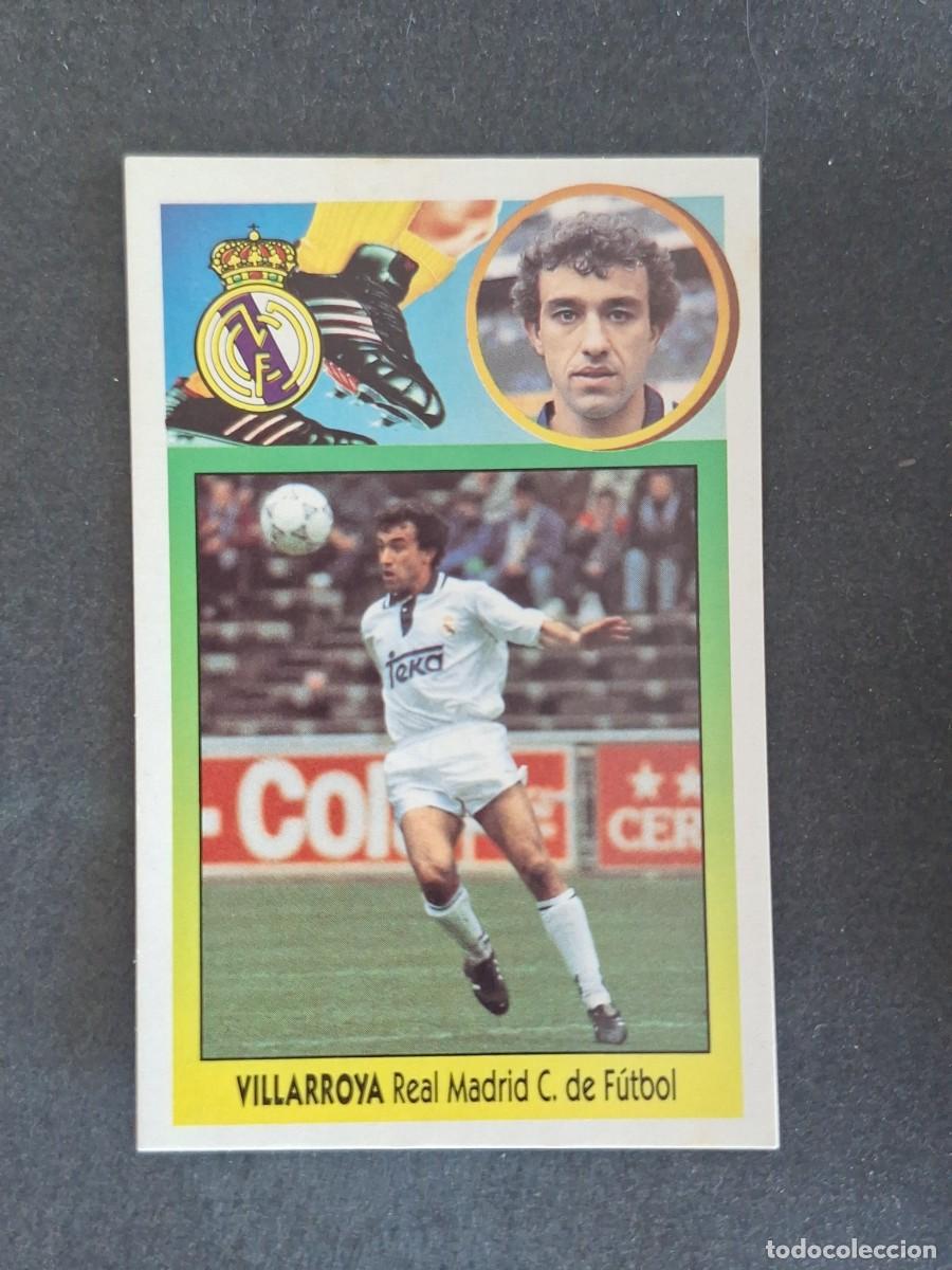 Cromos de f&uacute;tbol: L3 VILLARROYA REAL MADRID LIGA ESTE 1993 1994 93 94 CARTON NUNCA PEGADO SIN PEGAR