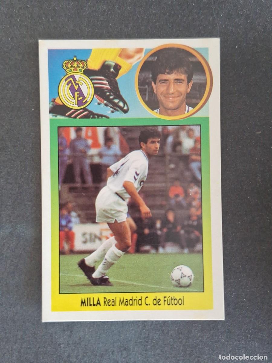 Cromos de f&uacute;tbol: L3 MILLA REAL MADRID LIGA ESTE 1993 1994 93 94 CARTON NUNCA PEGADO SIN PEGAR