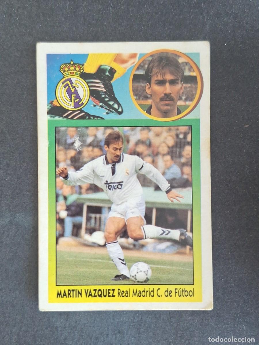 Cromos de f&uacute;tbol: L3 MARTIN VAZQUEZ REAL MADRID LIGA ESTE 1993 1994 93 94 CARTON NUNCA PEGADO SIN PEGAR