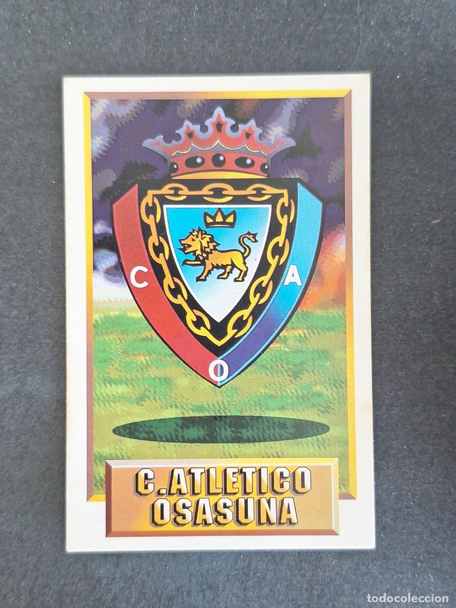 Cromos de f&uacute;tbol: L3 ESCUDO C. A. OSASUNA LIGA ESTE 1993 1994 93 94 CARTON NUNCA PEGADO SIN PEGAR