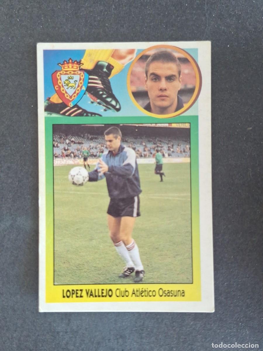Cromos de f&uacute;tbol: L3 LOPEZ VALLEJO C. A. OSASUNA LIGA ESTE 1993 1994 93 94 CARTON NUNCA PEGADO SIN PEGAR