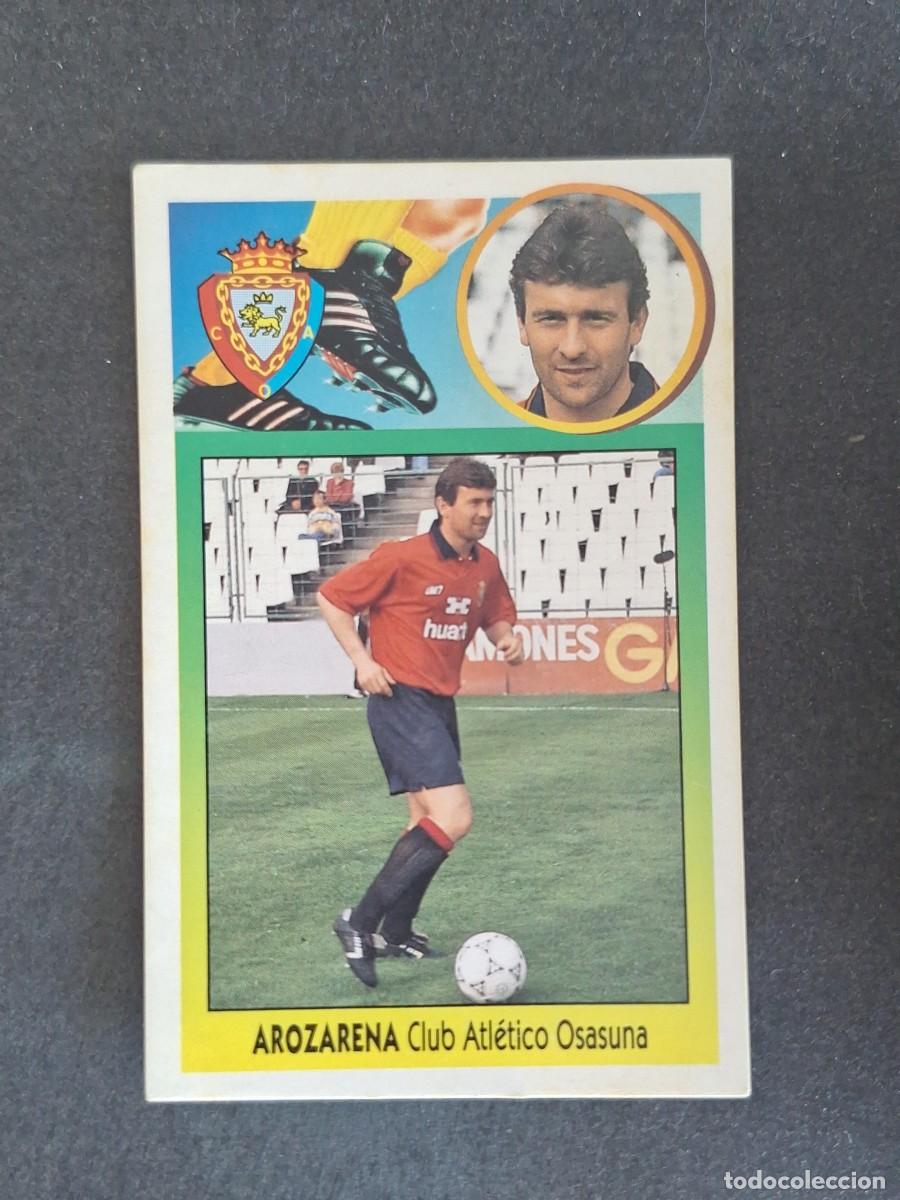 Cromos de f&uacute;tbol: L3 AROZARENA C. A. OSASUNA LIGA ESTE 1993 1994 93 94 CARTON NUNCA PEGADO SIN PEGAR