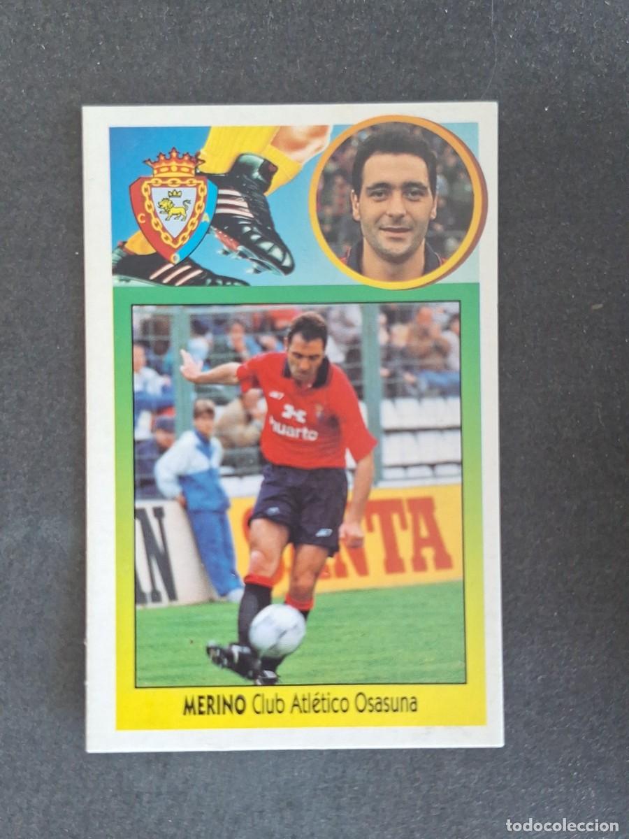Cromos de f&uacute;tbol: L3 MERINO C. A. OSASUNA LIGA ESTE 1993 1994 93 94 CARTON NUNCA PEGADO SIN PEGAR