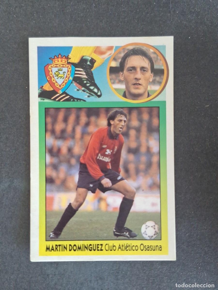 Cromos de f&uacute;tbol: L3 MARTIN DOMINGUEZ C. A. OSASUNA LIGA ESTE 1993 1994 93 94 CARTON NUNCA PEGADO SIN PEGAR