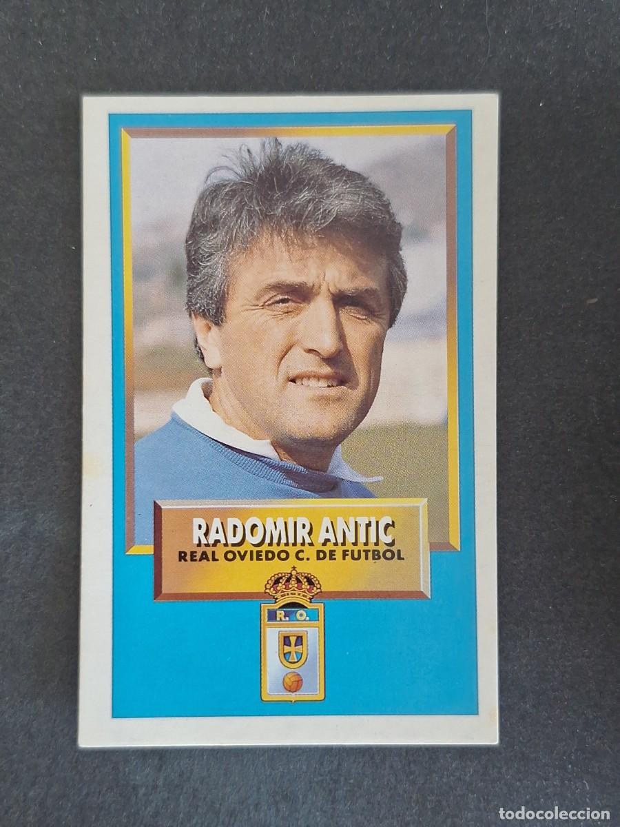 Cromos de f&uacute;tbol: L3 RADOMIR ANTIC ENTRENADOR REAL OVIEDO LIGA ESTE 1993 1994 93 94 CARTON NUNCA PEGADO SIN PEGAR