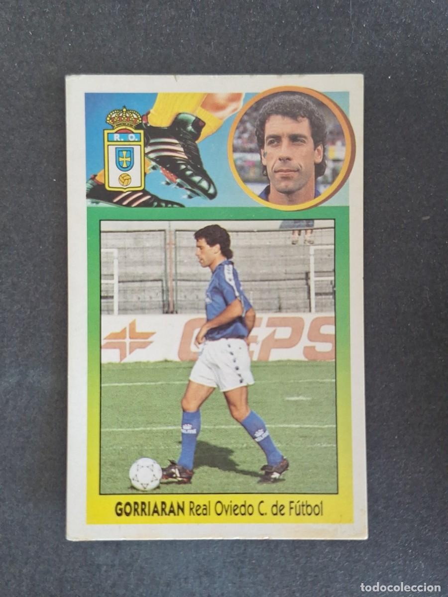 Cromos de f&uacute;tbol: L3 GORRIARAN REAL OVIEDO LIGA ESTE 1993 1994 93 94 CARTON NUNCA PEGADO SIN PEGAR