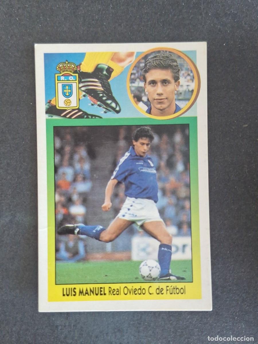 Cromos de f&uacute;tbol: L3 LUIS MANUEL REAL OVIEDO LIGA ESTE 1993 1994 93 94 CARTON NUNCA PEGADO SIN PEGAR
