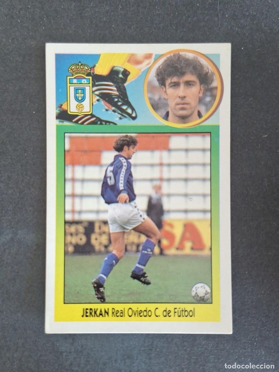 Cromos de f&uacute;tbol: L3 JERKAN REAL OVIEDO LIGA ESTE 1993 1994 93 94 CARTON NUNCA PEGADO SIN PEGAR