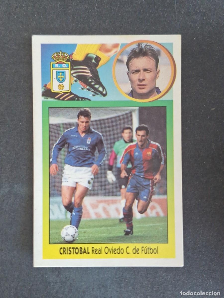Cromos de f&uacute;tbol: L3 CRISTOBAL REAL OVIEDO LIGA ESTE 1993 1994 93 94 CARTON NUNCA PEGADO SIN PEGAR