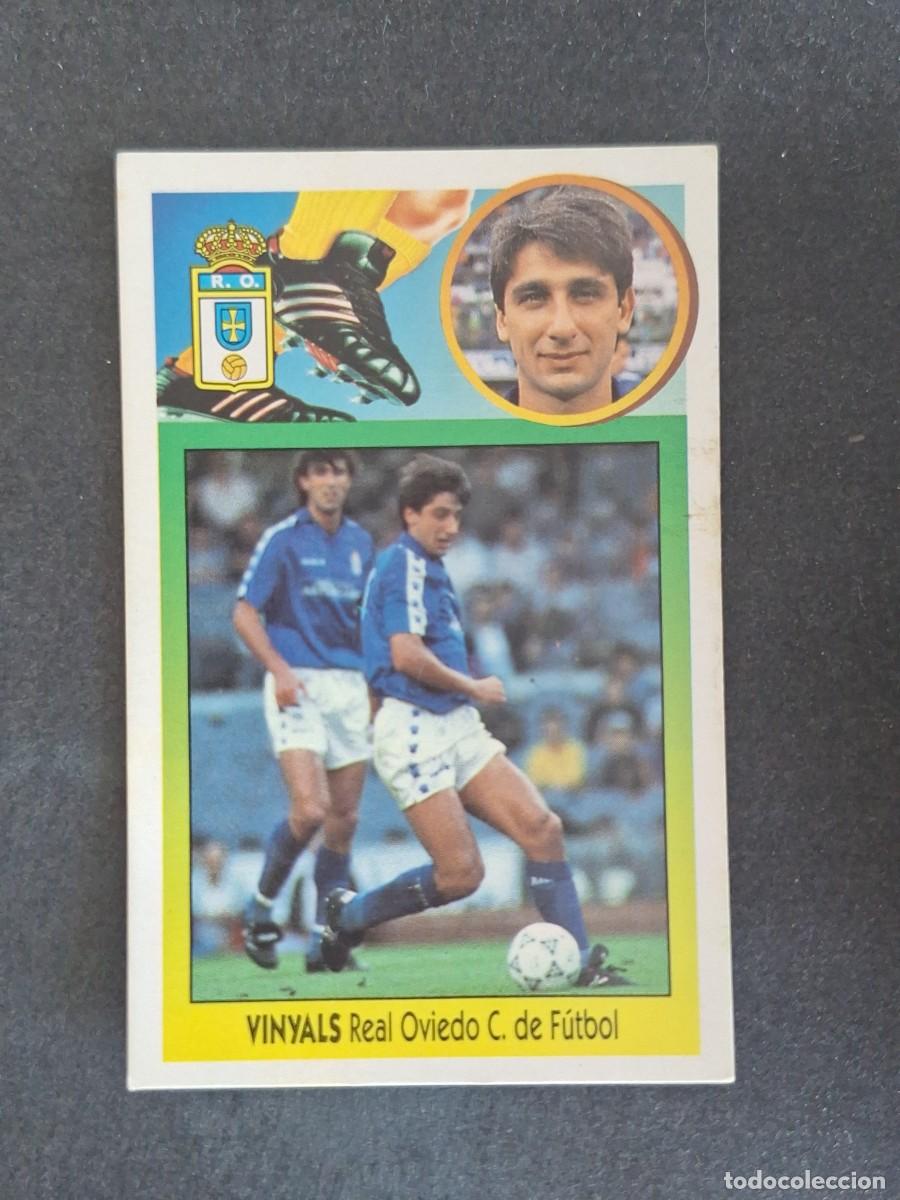Cromos de f&uacute;tbol: L3 VINYALS REAL OVIEDO LIGA ESTE 1993 1994 93 94 CARTON NUNCA PEGADO SIN PEGAR