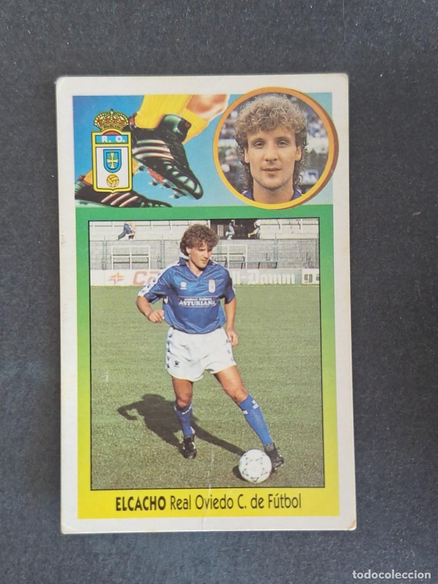 Cromos de f&uacute;tbol: L3 ELCACHO REAL OVIEDO LIGA ESTE 1993 1994 93 94 CARTON NUNCA PEGADO SIN PEGAR