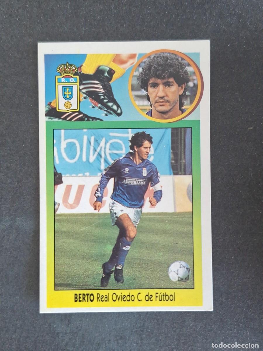 Cromos de f&uacute;tbol: L3 BERTO REAL OVIEDO LIGA ESTE 1993 1994 93 94 CARTON NUNCA PEGADO SIN PEGAR