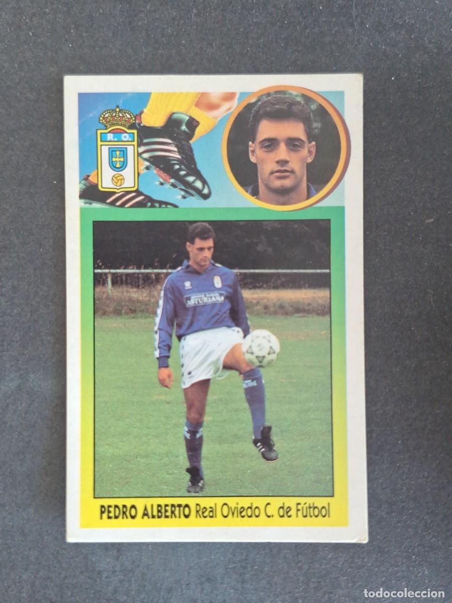 Cromos de f&uacute;tbol: L3 PEDRO ALBERTO REAL OVIEDO LIGA ESTE 1993 1994 93 94 CARTON NUNCA PEGADO SIN PEGAR