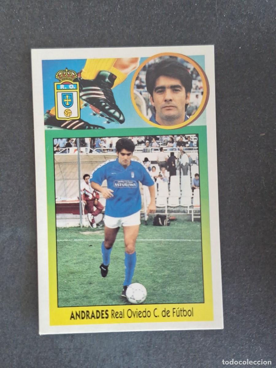 Cromos de f&uacute;tbol: L3 ANDRADES REAL OVIEDO LIGA ESTE 1993 1994 93 94 CARTON NUNCA PEGADO SIN PEGAR