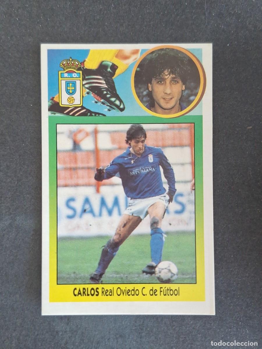 Cromos de f&uacute;tbol: L3 CARLOS REAL OVIEDO LIGA ESTE 1993 1994 93 94 CARTON NUNCA PEGADO SIN PEGAR