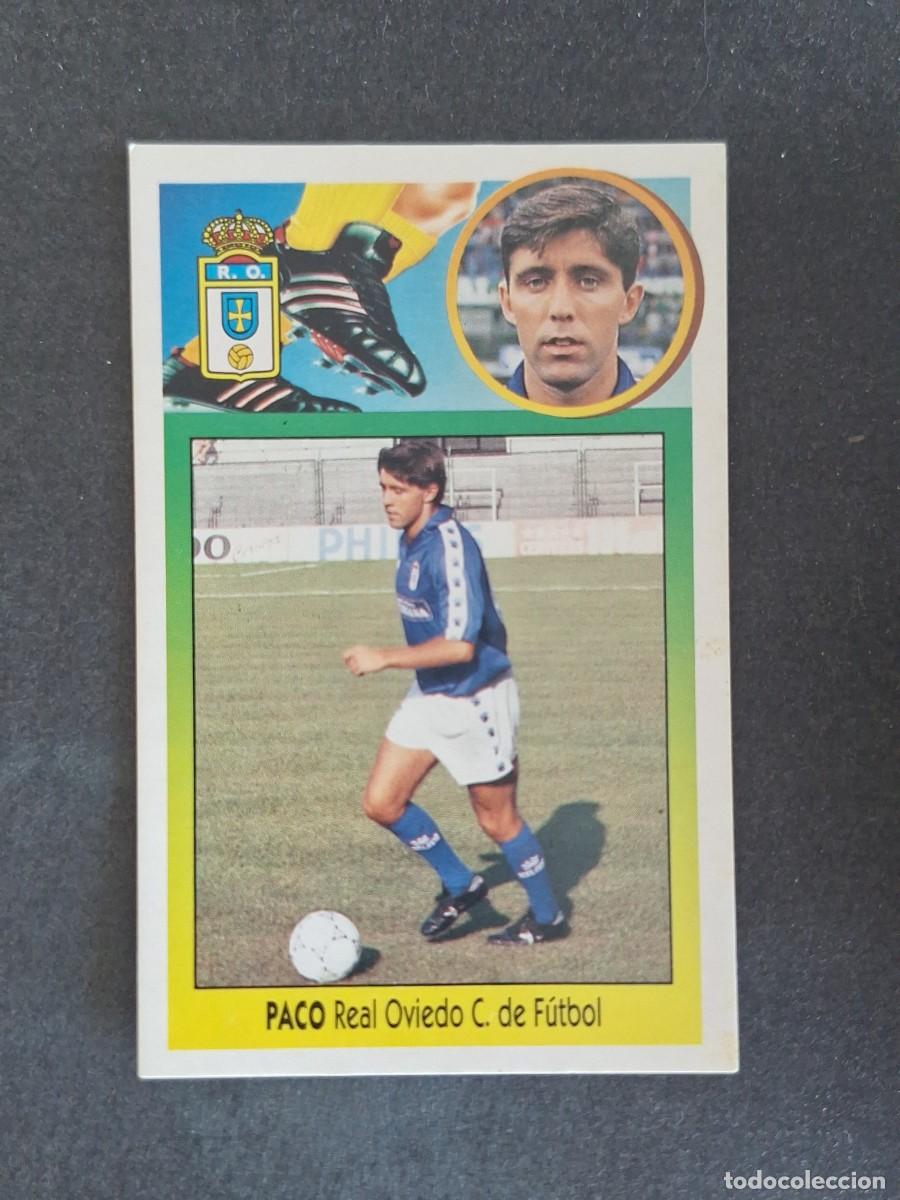 Cromos de f&uacute;tbol: L3 PACO REAL OVIEDO LIGA ESTE 1993 1994 93 94 CARTON NUNCA PEGADO SIN PEGAR