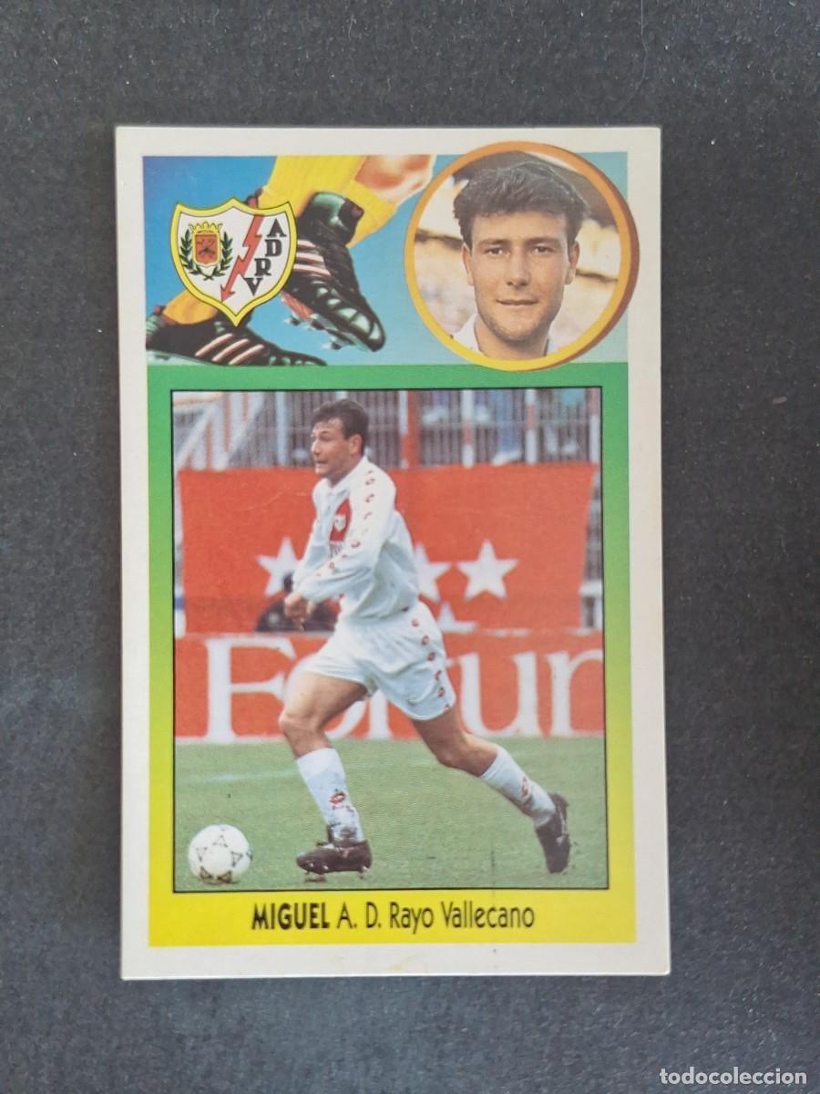 Cromos de f&uacute;tbol: L3 MIGUEL RAYO VALLECANO LIGA ESTE 1993 1994 93 94 CARTON NUNCA PEGADO SIN PEGAR