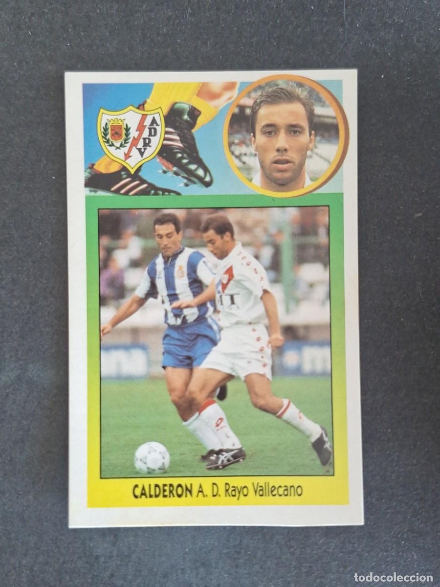 Cromos de f&uacute;tbol: L3 CALDERON RAYO VALLECANO LIGA ESTE 1993 1994 93 94 CARTON NUNCA PEGADO SIN PEGAR