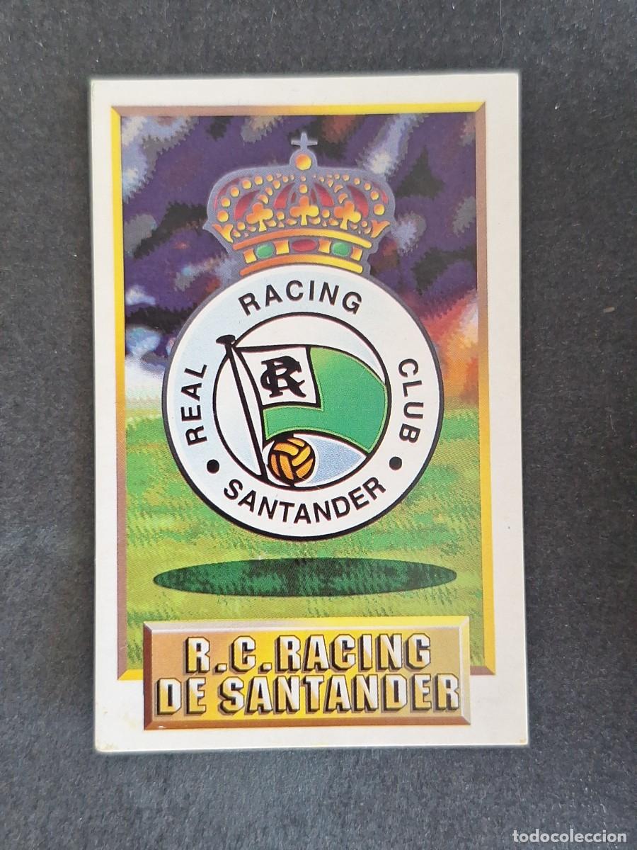 Cromos de f&uacute;tbol: L3 ESCUDO RACING DE SANTANDER LIGA ESTE 1993 1994 93 94 CARTON NUNCA PEGADO SIN PEGAR