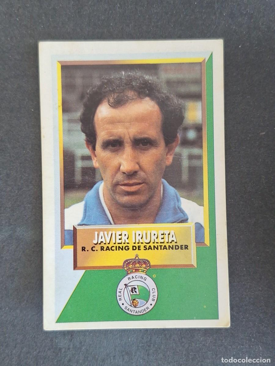 Cromos de f&uacute;tbol: L3 IRURETA ENTRENADOR RACING DE SANTANDER LIGA ESTE 1993 1994 93 94 CARTON NUNCA PEGADO SIN PEGAR