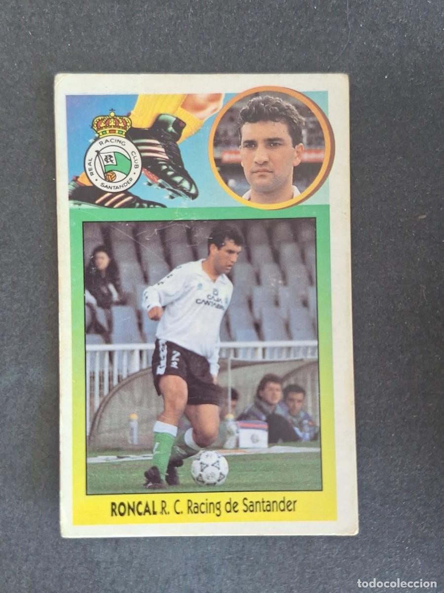 Cromos de f&uacute;tbol: L3 RONCAL RACING DE SANTANDER LIGA ESTE 1993 1994 93 94 CARTON NUNCA PEGADO SIN PEGAR