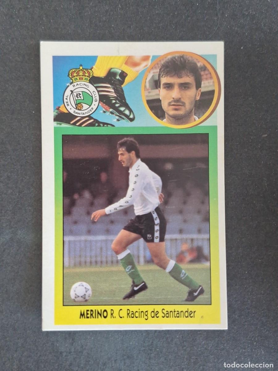 Cromos de f&uacute;tbol: L3 MERINO RACING DE SANTANDER LIGA ESTE 1993 1994 93 94 CARTON NUNCA PEGADO SIN PEGAR