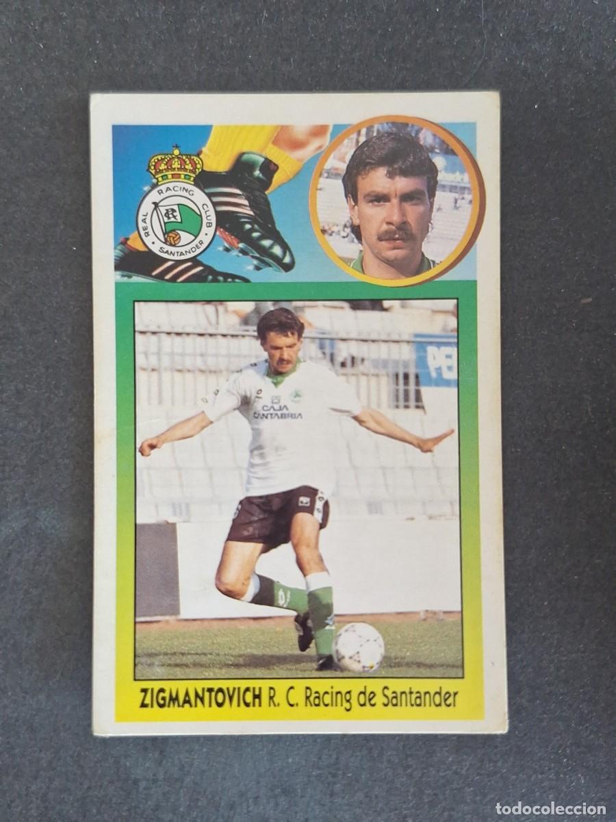 Cromos de f&uacute;tbol: L3 ZIGMANTOVICH RACING DE SANTANDER LIGA ESTE 1993 1994 93 94 CARTON NUNCA PEGADO SIN PEGAR