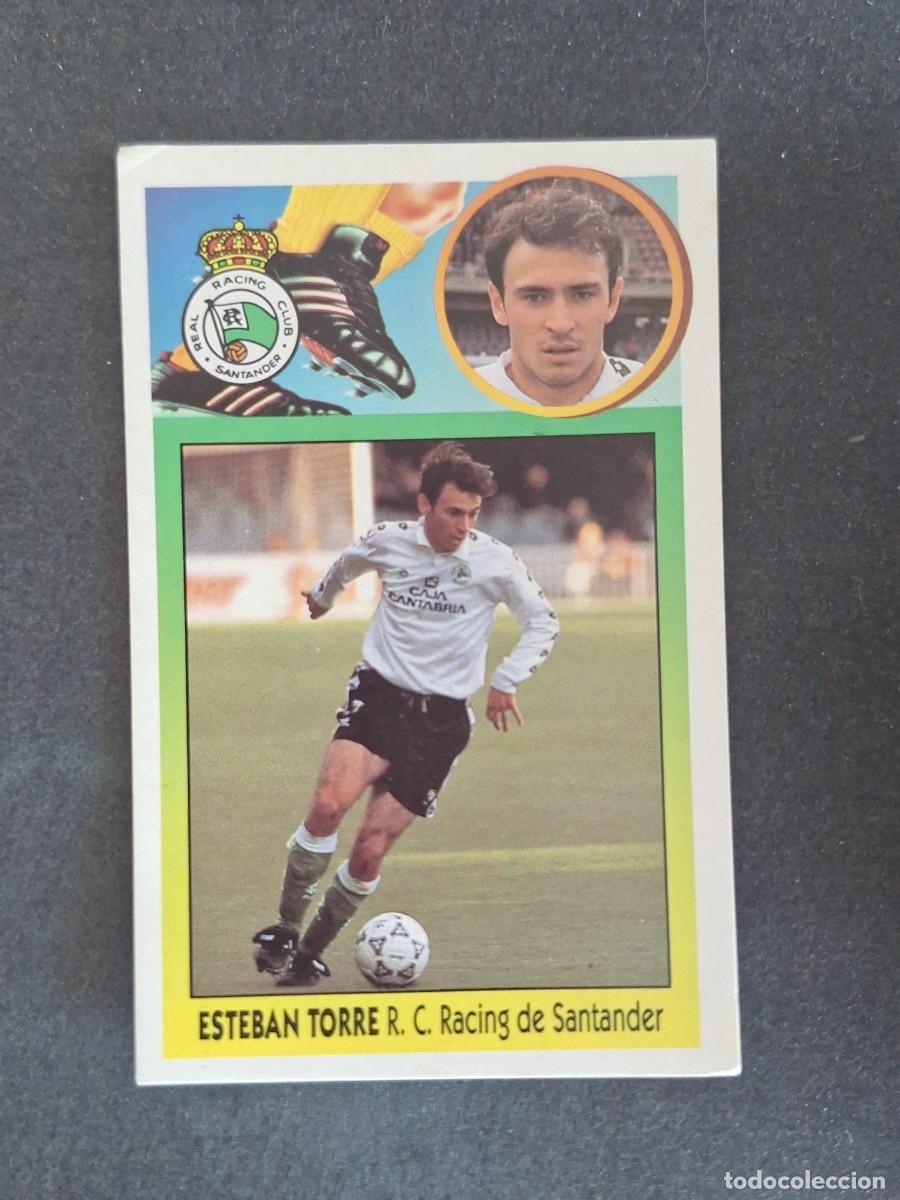 Cromos de f&uacute;tbol: L3 ESTEBAN TORRE RACING DE SANTANDER LIGA ESTE 1993 1994 93 94 CARTON NUNCA PEGADO SIN PEGAR
