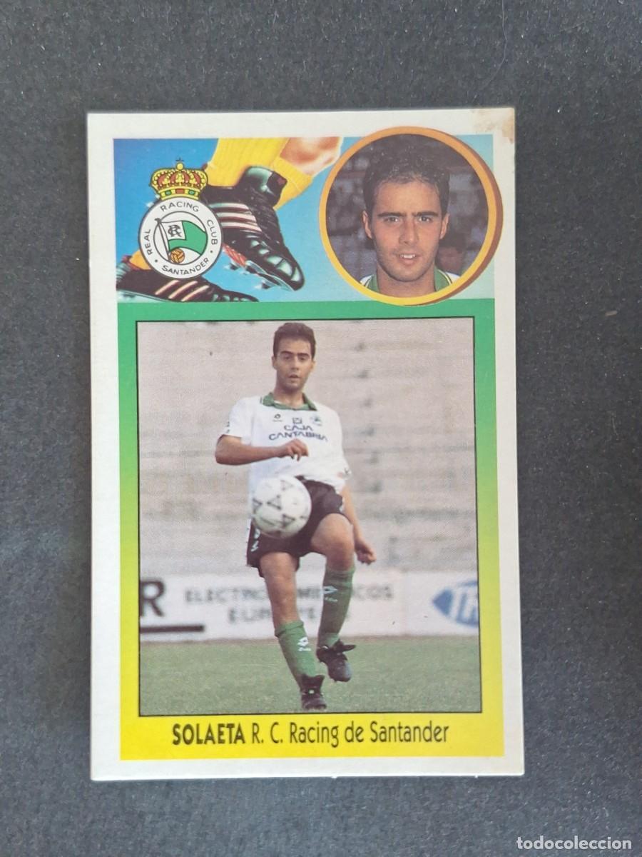 Cromos de f&uacute;tbol: L3 SOLAETA RACING DE SANTANDER LIGA ESTE 1993 1994 93 94 CARTON NUNCA PEGADO SIN PEGAR