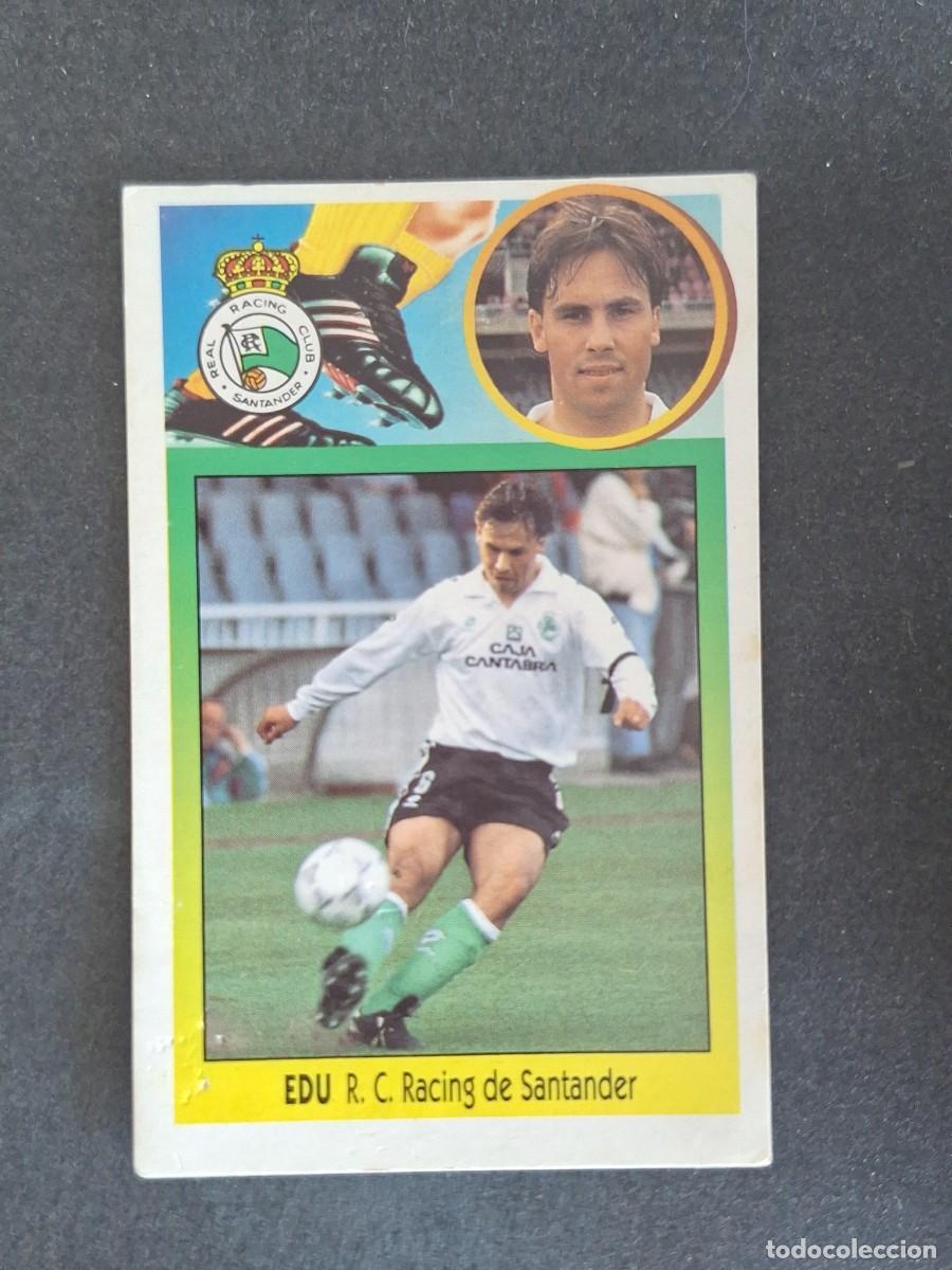 Cromos de f&uacute;tbol: L3 EDU RACING DE SANTANDER LIGA ESTE 1993 1994 93 94 CARTON NUNCA PEGADO SIN PEGAR