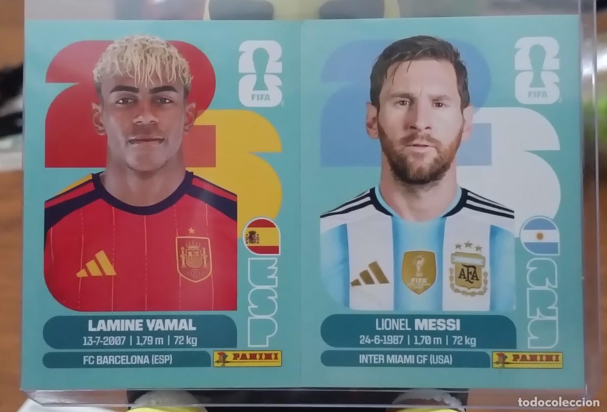 Cromos de f&uacute;tbol: Mundial 2026 - Yamal/Messi - N&deg; 15 - 17 - Espa&ntilde;a / Argentina