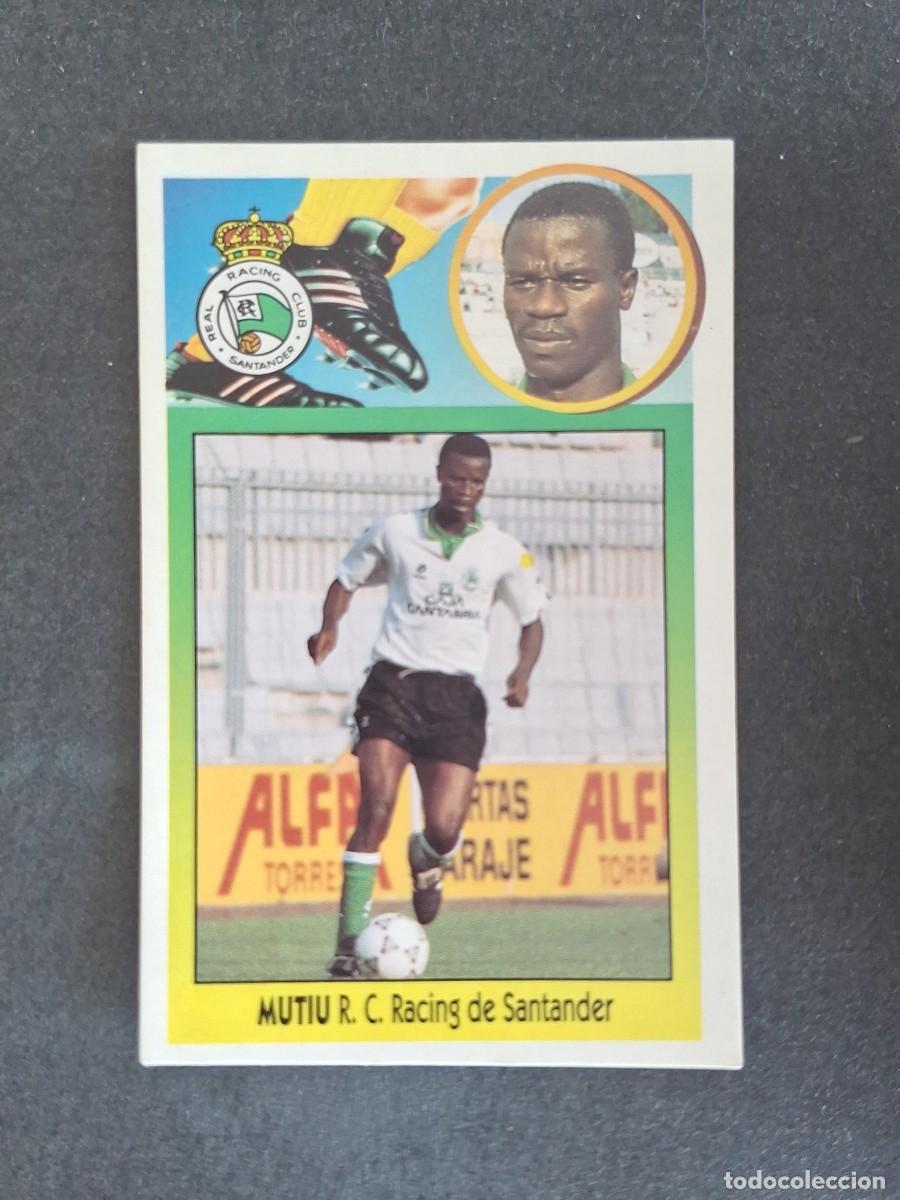 Cromos de f&uacute;tbol: L3 MUTIU RACING DE SANTANDER LIGA ESTE 1993 1994 93 94 CARTON NUNCA PEGADO SIN PEGAR